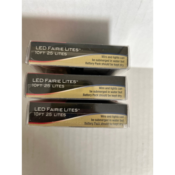 LED FAIRIE LITES 10FT 25 LIGHTS *NEW* 3 boxes - Picture 2 of 5